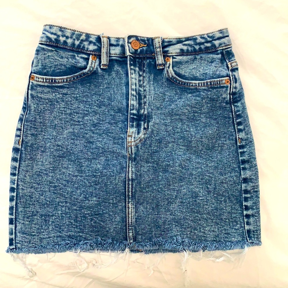 Cutoff Jean skirt